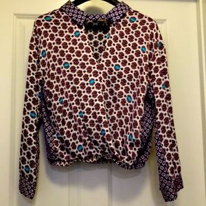 Woman’s blouse, brand Maje , patterned . Size 2
